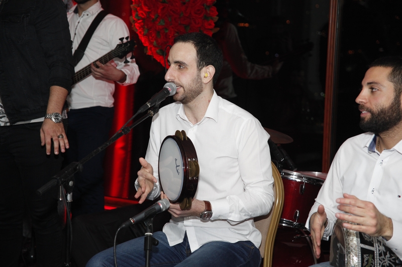 Charbel Khalil and the band at Burj on Bay 